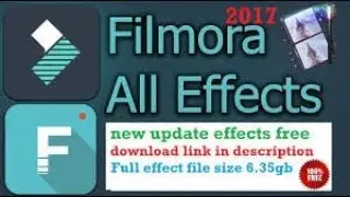 How To Download All Effects In FIlmora Wondershare For Free