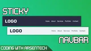 Basic Sticky Navbar Tutorial [HTML, CSS, JS]