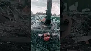 Punching trash can with magnet excavator