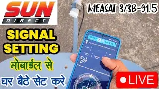 Sun direct signal setting | satellite finder mobile app | dth antenna 📡 direction installation setup