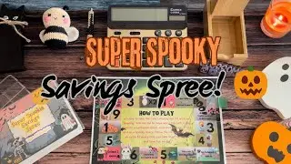 Super Spooky Savings Spree | Round 3! Cash Stuffing 🎃👻🦇 | Will I Complete Any Challenges? 👀