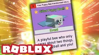 GIFTED PUPPY BEE! | Roblox Bee Swarm Simulator