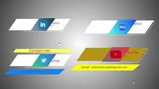 Social Media Lower Thirds in After Effects #animation #lower #motiongraphics