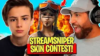 Ich STREAMSNIPE ein SKIN CONTEST als NO SKIN und zeige dann mein RENEGADE RAIDER er RASTET AUS !