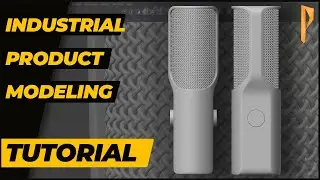 Industrial Design/Product Modeling #16 | Microphone | Modeling Tiles