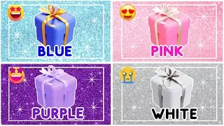 Choose YOUR Gift..! Blue, Pink, Purple and White edition 4 Giftbox challenge