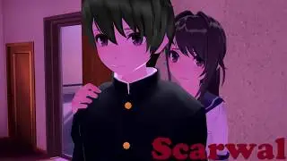 MMD- Taro x Ayano [Love Scene] -Yandere Simulator