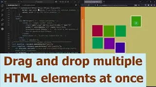 Drag and drop multiple HTML elements at once. JavaScript.