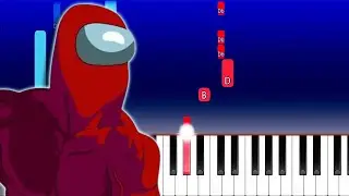I found Amongus! Song (Piano Tutorial)