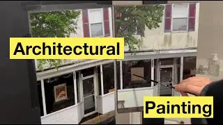 My Second-Ever Oil Painting: A Storefront Scene