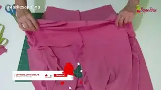 CALÇA PANTALONA ENXUTA COM BOLSO - COSTURA