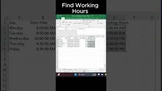 How To Find Working Hours In Excel? 