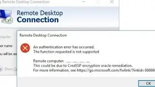 Desktop Remote  Enable Oracle Credssp Error [ Resolved]