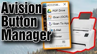 Avision Button Manager: OCR Texterkennung, Mehrseitige PDFs, leere Seiten entfernen