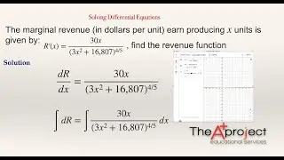 Finding the Revenue Function When the Marginal Revenue is known