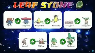 Pokemon that evolve be evolution stones