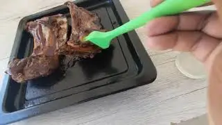 Rôti de cerf sauce BBQ+Pomme de terre gratinée+Frite maison