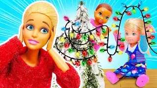 Необычная история Барби: малыш потерялся на празднике! Игры в куклы дочки матери