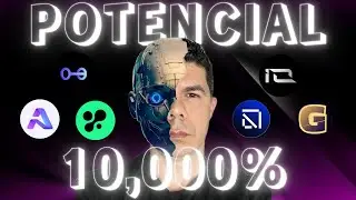 5 CRIPTOMOEDAS DE INTELIGÊNCIA ARTIFICIAL PARA APOSENTAR. POSSÍVEIS 10.000% DE RETORNO.