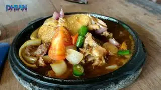 mama cantik nyobain ayam kampung gongso