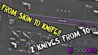 HOW I GOT TWO KNIVES FROM $5 SKINS - CSGOGem.com