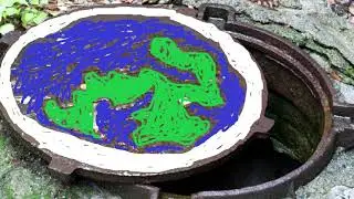 Плоская земля, канализационный люк, рассказ рабочего.