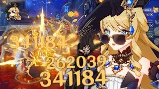 I used my TIRED Navia in the new abyss with the Xilonen C2... AND THIS HAPPENED 325% 😲