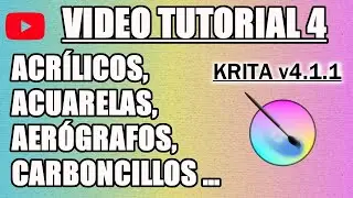 ✍️ Krita Tutorial 4 for beginners - Types of brushes (1-2)