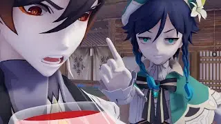 Drunk archon.exe | MMD meme animation | Genshin Impact - Zhongli & Venti
