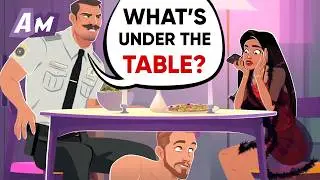 A Jealous Husband Didn't Notice His Wife's Lover Under The Table