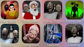 Santa Granny,Scary Squid,Granny Chapter Two,Siren Head Branny,Granny,Gransiren,Granny House,Granny 3