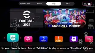 EFOOTBALL PES 2024 PPSSPP ORIGINAL PS5 On Android& ISO BEST Graphics Offline