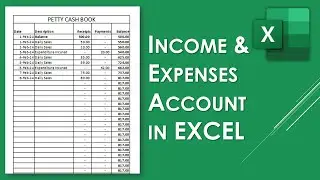 How to Create Income and Expenses Accounts in Excel Using Running Balance