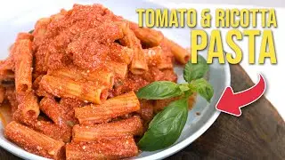 This TOMATO RICOTTA PASTA was my Weekly Pasta Fix when I lived in Italy