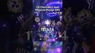C0 Clorinde but Plunge DPS - [GI] #genshinimpact #clorinde #shorts