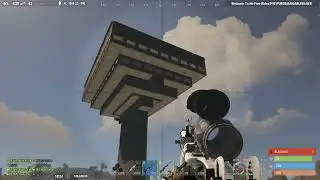 RUST..Trying out (in game) the nightmare base we built in Fortify