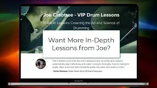 Get 270 In-Depth Drum Lessons from Joe Crabtree...