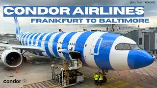 CONDOR AIRLINES Airbus A330 *Premium economy* ✈️ Frankfurt to Baltimore [4K VIDEO]