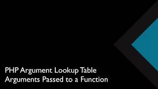 07 PHP Argument Lookup Table | Introduction & Registering Event Hooks