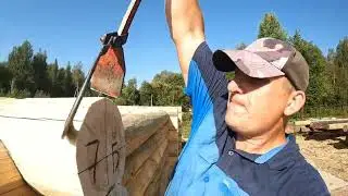 Доделал половину бани. Продолжаю дальше рубить.