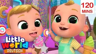 🍨 Niko und Nina lieben Eiscreme! | Little World Deutsch | Singen & Tanzen mit Tieren