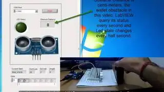 Ultra Sonic Sensor Arduino LabVIEW