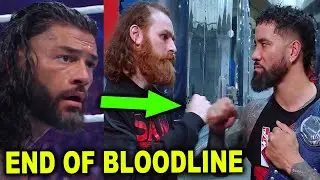 Roman Reigns Announces End of The Bloodline After Jey Uso Fist Bumps Sami Zayn on WWE SmackDown