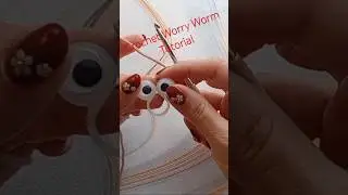 DIY worry worm with googly eyes #crochet #diy #crafttutorial  #worryworm #googlyeyes #shortstutorial
