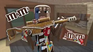 PLAYING MM2 AS M&MS (SWEATY GAMEPLAY)...