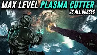 Fully Upgraded Plasma Cutter vs ALL Bosses and Secret Ending - Dead Space 2023