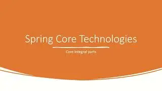 Spring Core IOC part1 xml based