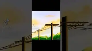The sky and pole#digitalart #drawing #art #digitalpainting #sunset #digitaldrawing