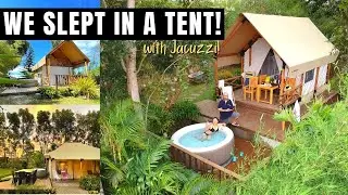 THE PARK SILANG GLAMPING NEAR MANILA! | Cozy Glamping Tents with Jacuzzi + Tent Tour and Review 2021