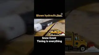 Blown Hydraulic Line and Snow Event #johndeere #hydraulic #mechanic